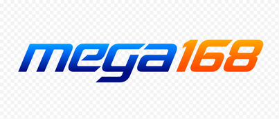 Logo mega168 berwarna terang